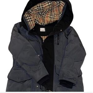 Burberry boys nylon down coat
